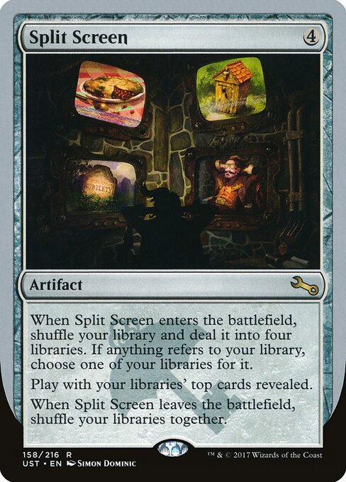 2017 Unstable Split Screen #158 card
