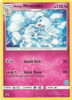 2018 Alolan Sandslash & Ninetales Alolan Ninetales #17 card