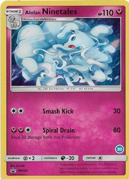 2018 Alolan Sandslash & Ninetales Alolan Ninetales #30 card