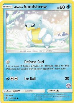 2018 Alolan Sandslash & Ninetales Alolan Sandshrew #29 card