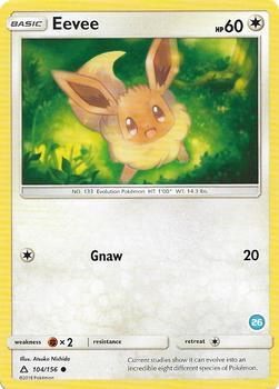 2018 Alolan Sandslash & Ninetales Eevee #26 card