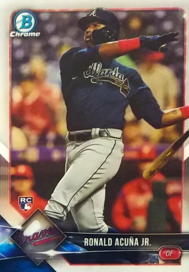 2018 Bowman Chrome Ronald Acuna Jr #40 card