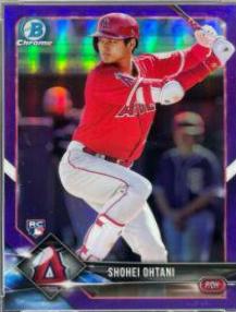 2018 Bowman Chrome Shohei Ohtani [Batting Purple Refractor] #1 card