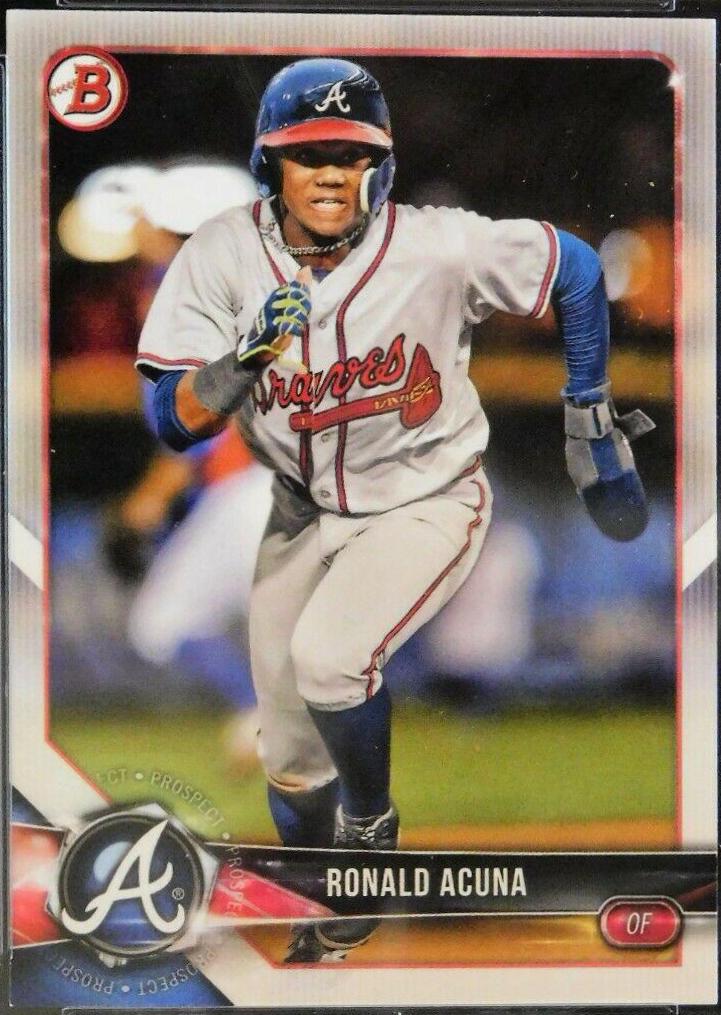 2018 Bowman Paper Prospects Ronald Acuna #BP1 card