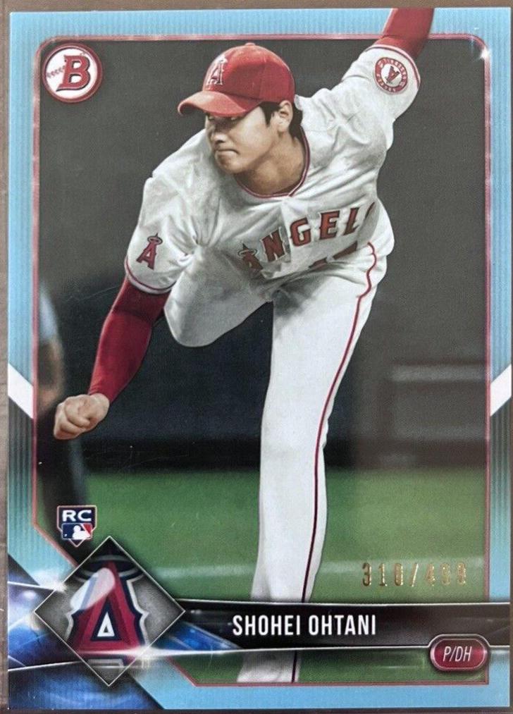 2018 Bowman Shohei Ohtani [Sky Blue] #49 card
