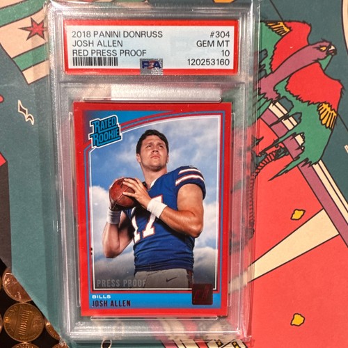 2018 Donruss Josh Allen [Press Proof Red] #304 card
