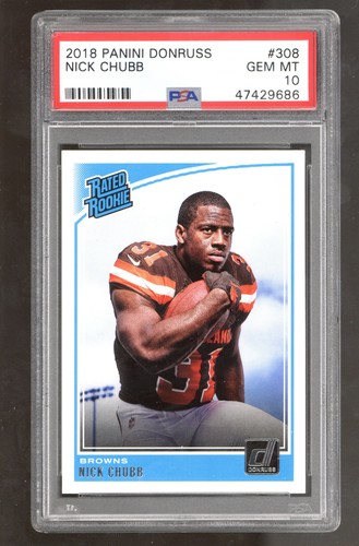 2018 Donruss Nick Chubb #308 card