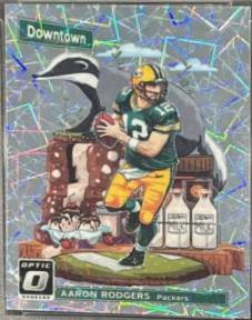2018 Donruss Optic Downtown Aaron Rodgers #DT-5 card