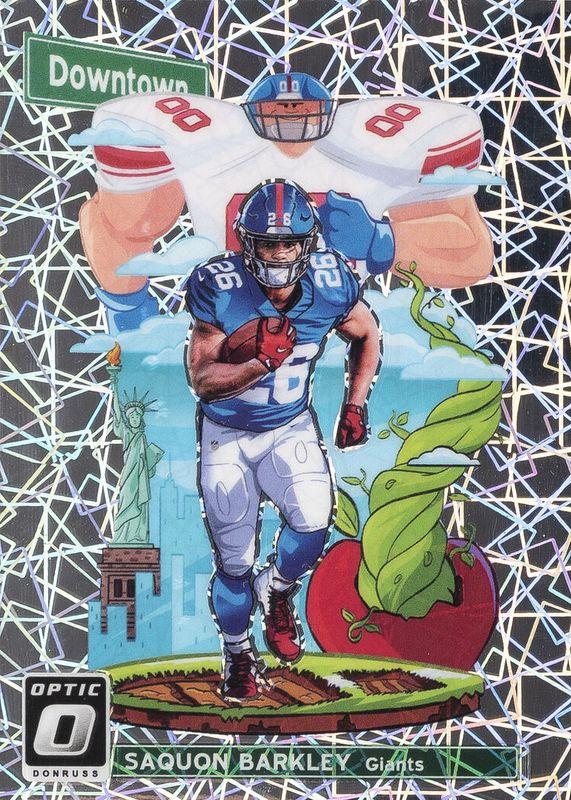 2018 Donruss Optic Downtown Saquon Barkley #DT-15 card
