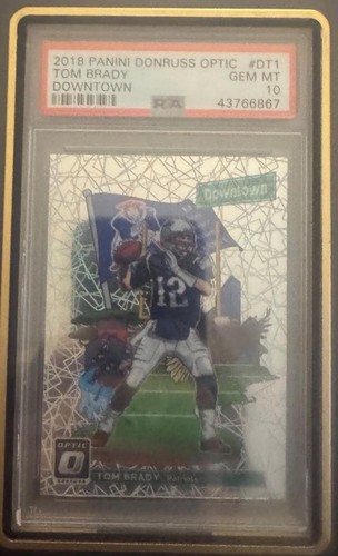 2018 Donruss Optic Downtown Tom Brady #DT-1 card
