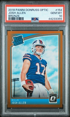 2018 Donruss Optic Josh Allen [Bronze] #154 card