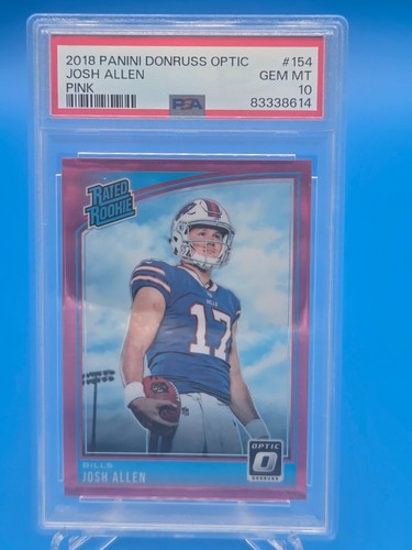 2018 Donruss Optic Josh Allen [Pink] #154 card