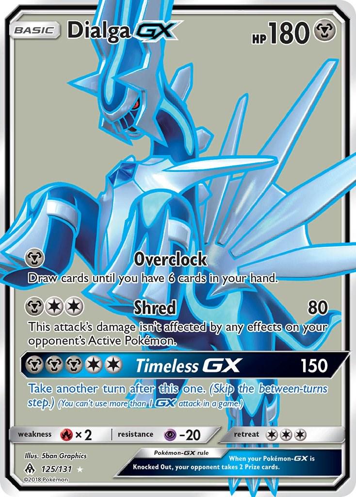 2018 Forbidden Light Dialga-GX #125 card