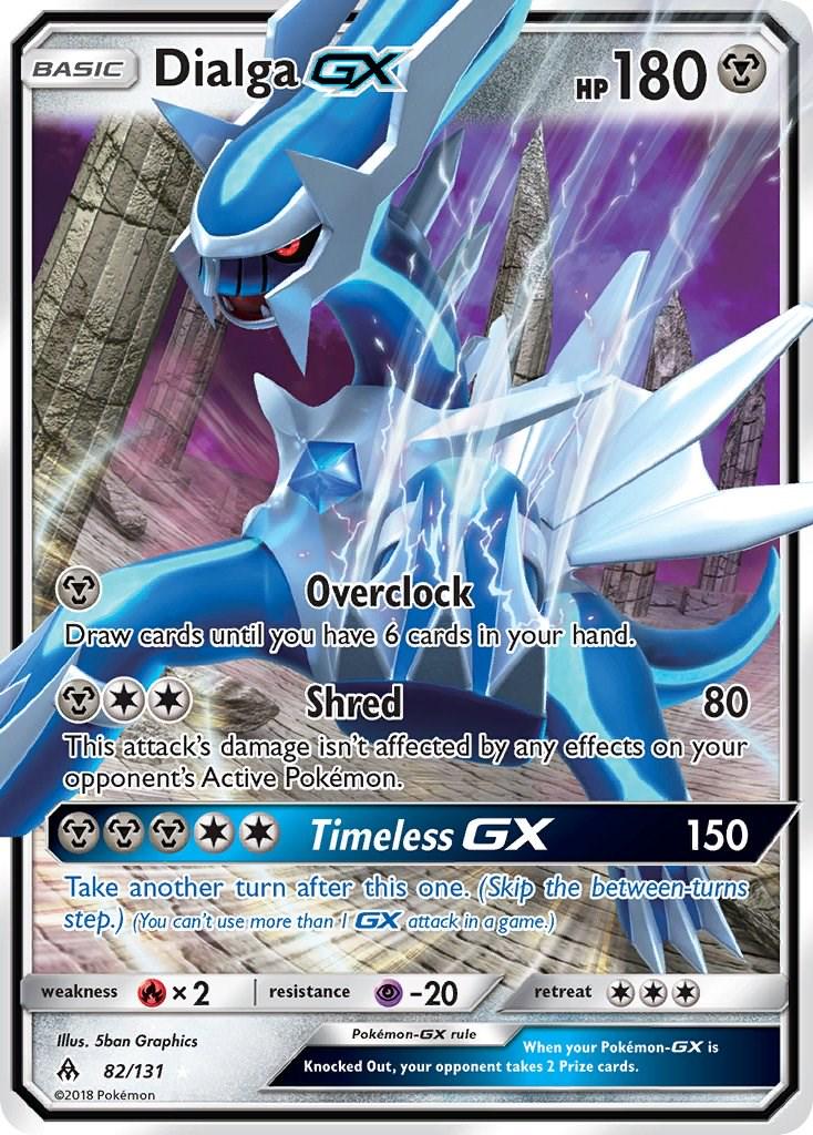2018 Forbidden Light Dialga-GX #82 card