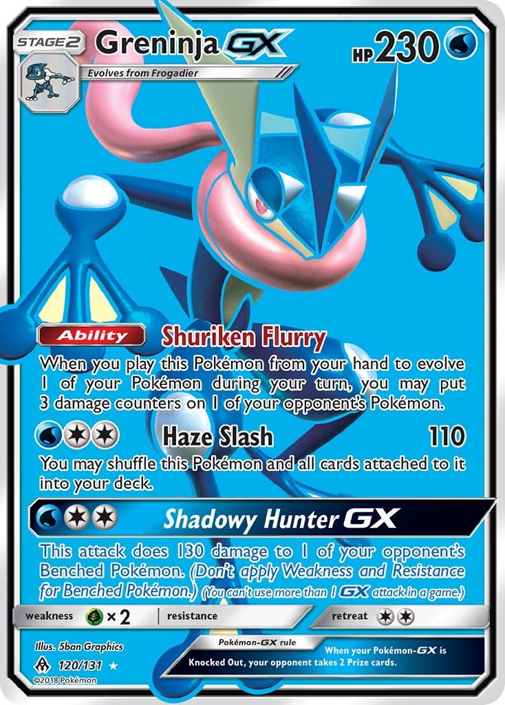 2018 Forbidden Light Greninja-GX #120 card