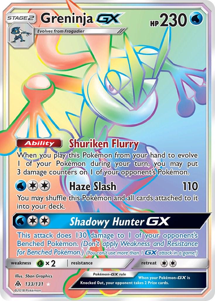 2018 Forbidden Light Greninja-GX #133 card