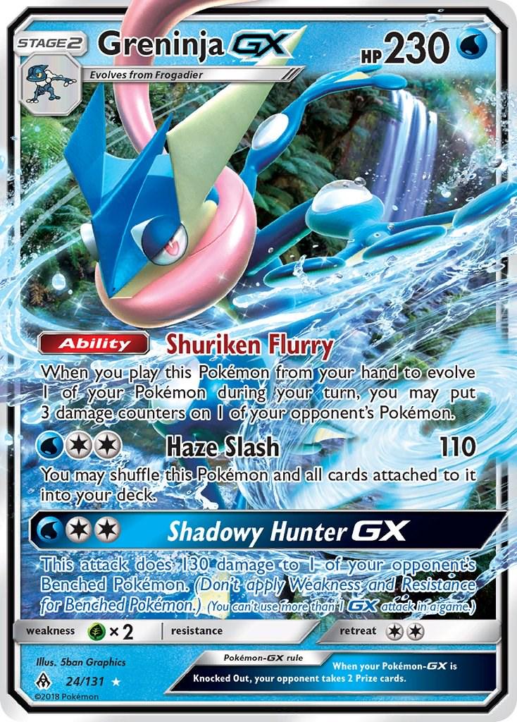 2018 Forbidden Light Greninja-GX #24 card
