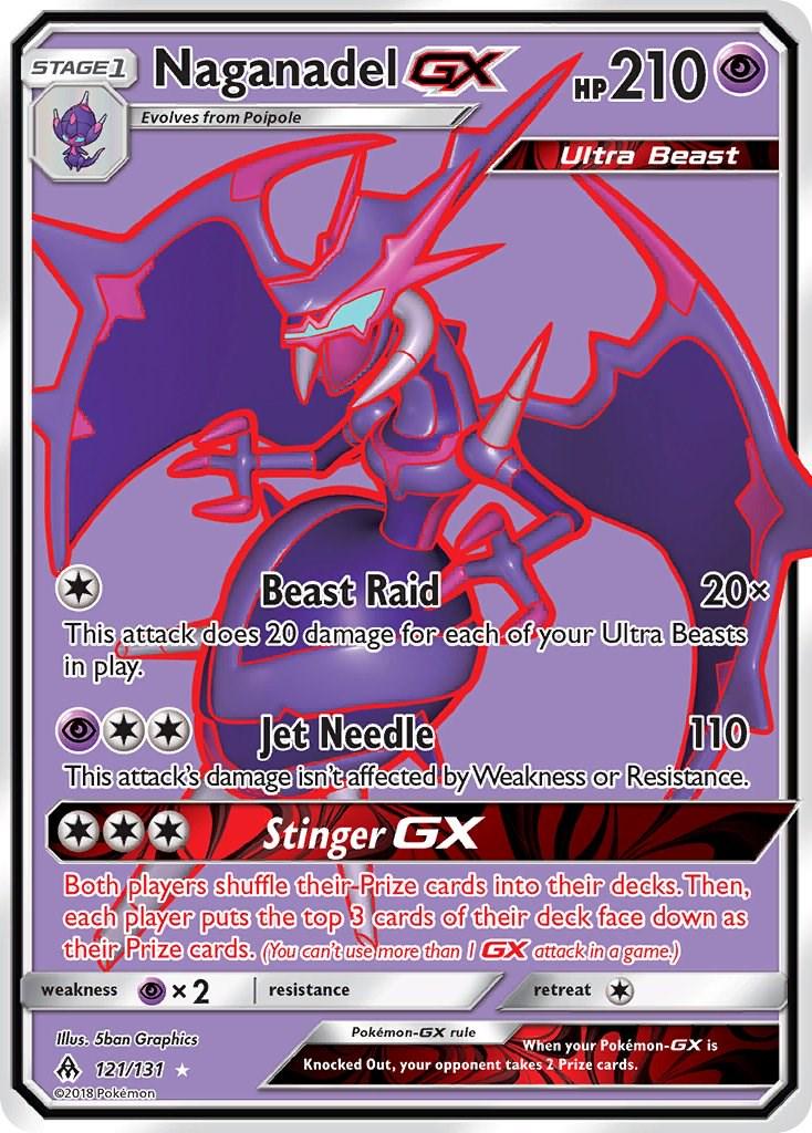2018 Forbidden Light Naganadel-GX #121 card