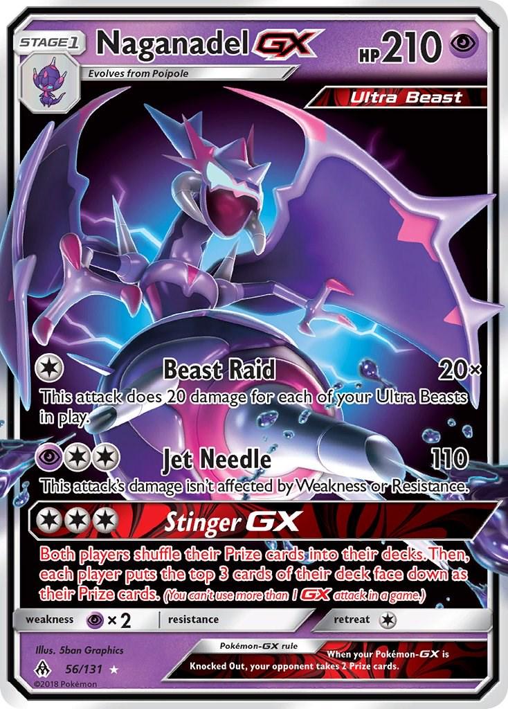 2018 Forbidden Light Naganadel-GX #56 card