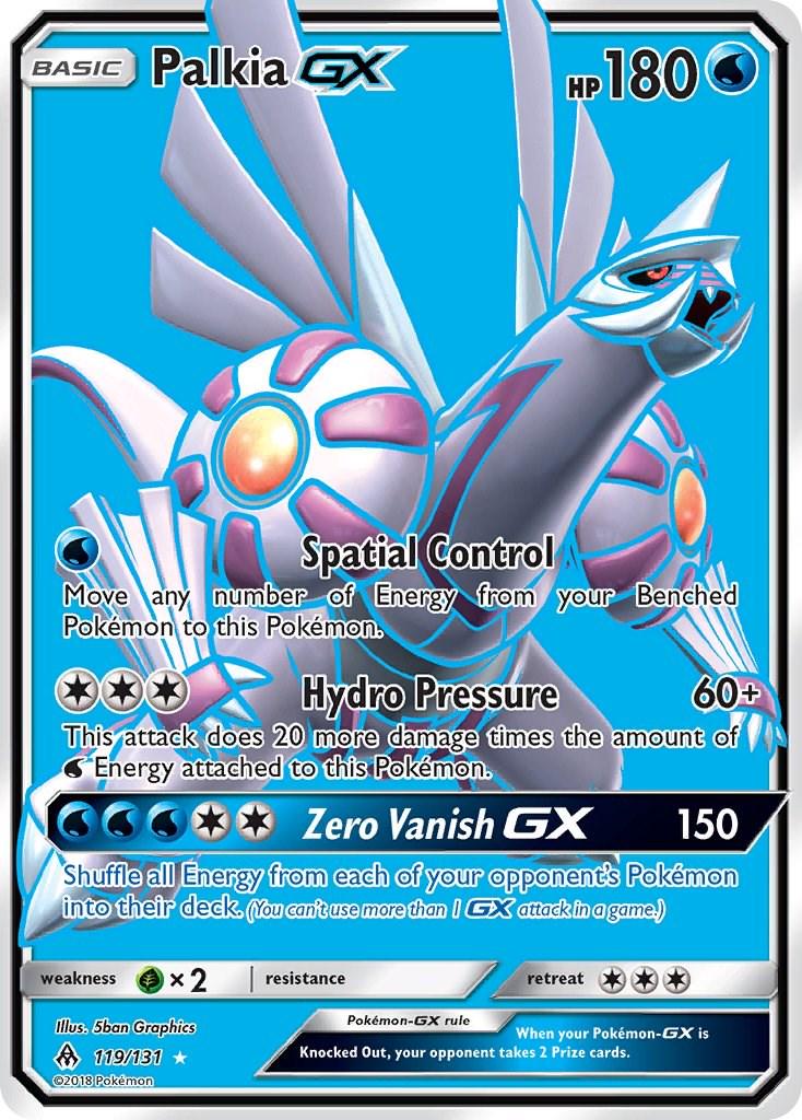 2018 Forbidden Light Palkia-GX #119 card