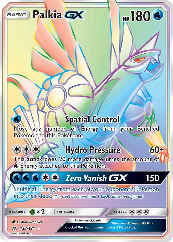 2018 Forbidden Light Palkia-GX #132 card