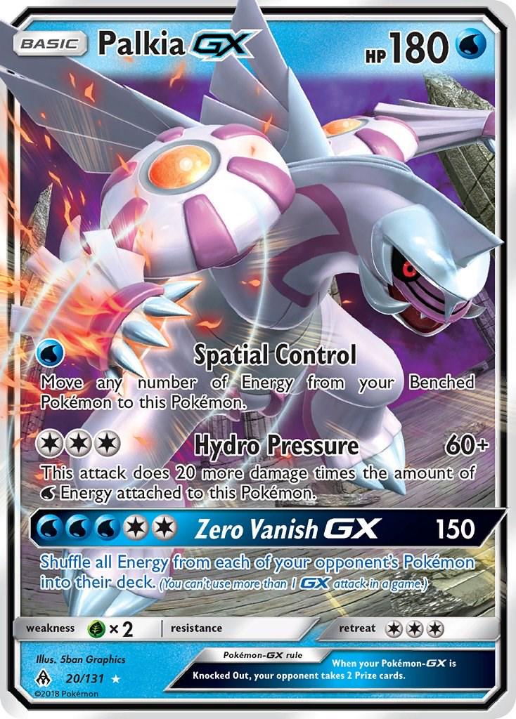 2018 Forbidden Light Palkia-GX #20 card