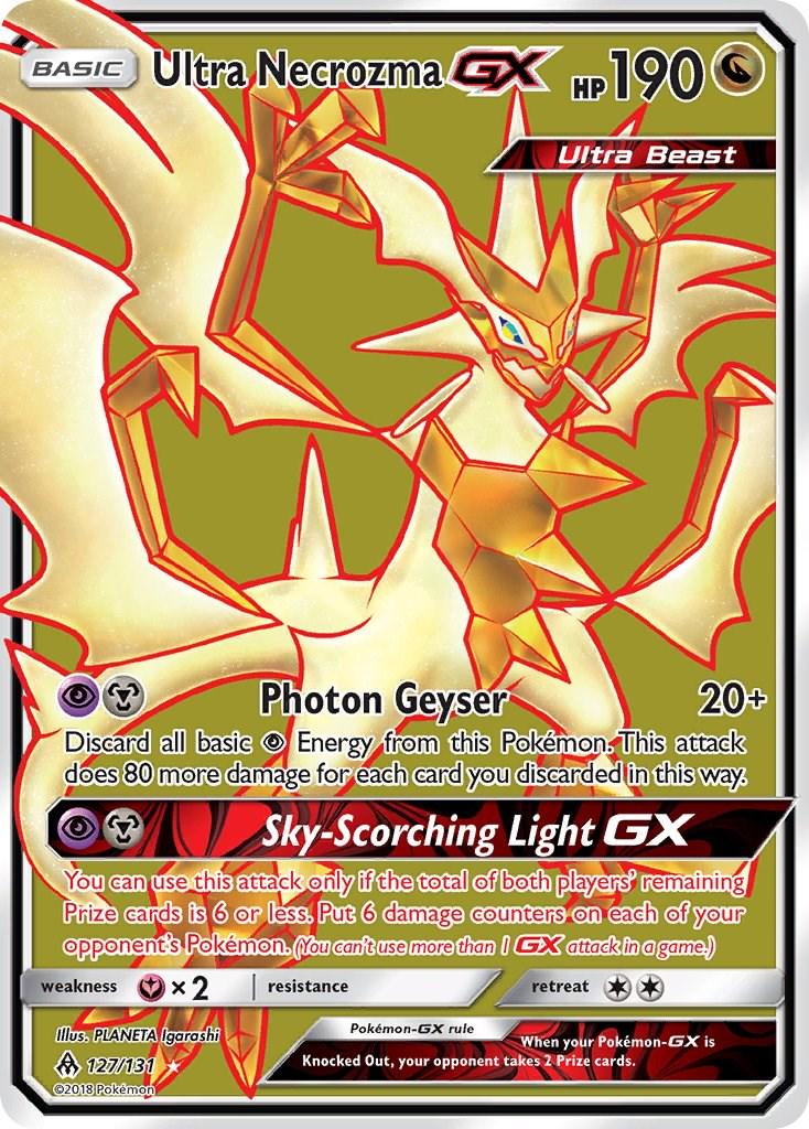 2018 Forbidden Light Ultra Necrozma-GX #127 card