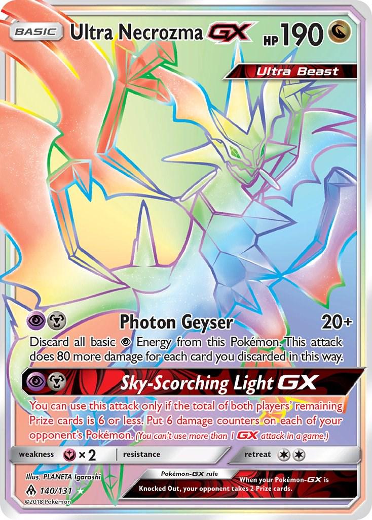 2018 Forbidden Light Ultra Necrozma-GX #140 card