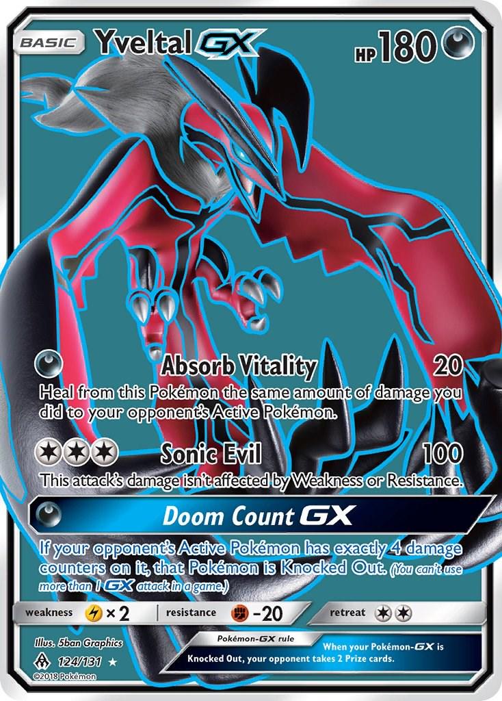 2018 Forbidden Light Yveltal-GX #124 card