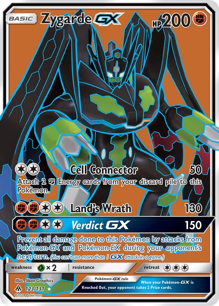 2018 Forbidden Light Zygarde-GX #123 card
