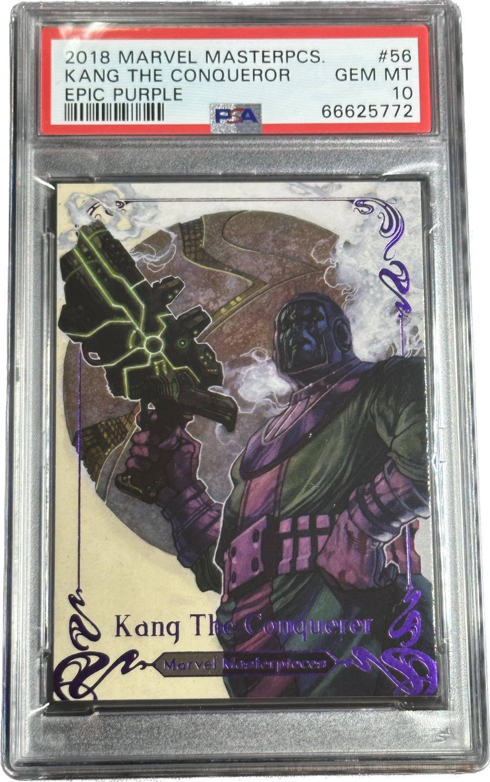 2018 Masterpieces Kang the Conqueror [Epic Purple ] #56 card
