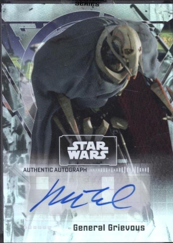 2018 Masterwork Autographs Wood as General Grievous [Wood] #Matthew card