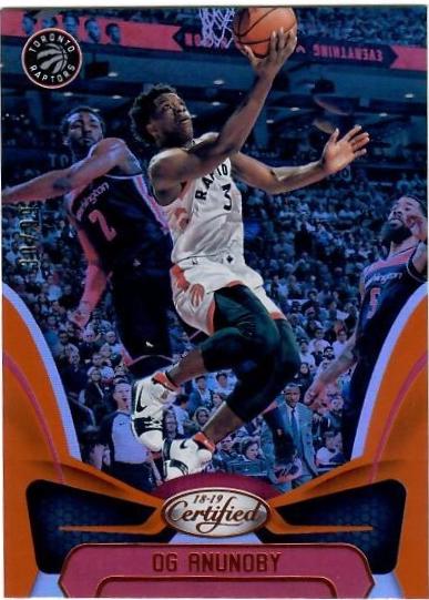 2018 Panini Certified OG Anunoby [Orange] #109 card