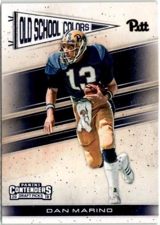 2018 Panini Contenders Draft Picks Old School Colors Dan Marino #7 card