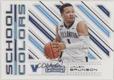 2018 Panini Contenders Draft Picks School Colors Jalen Brunson #34 card