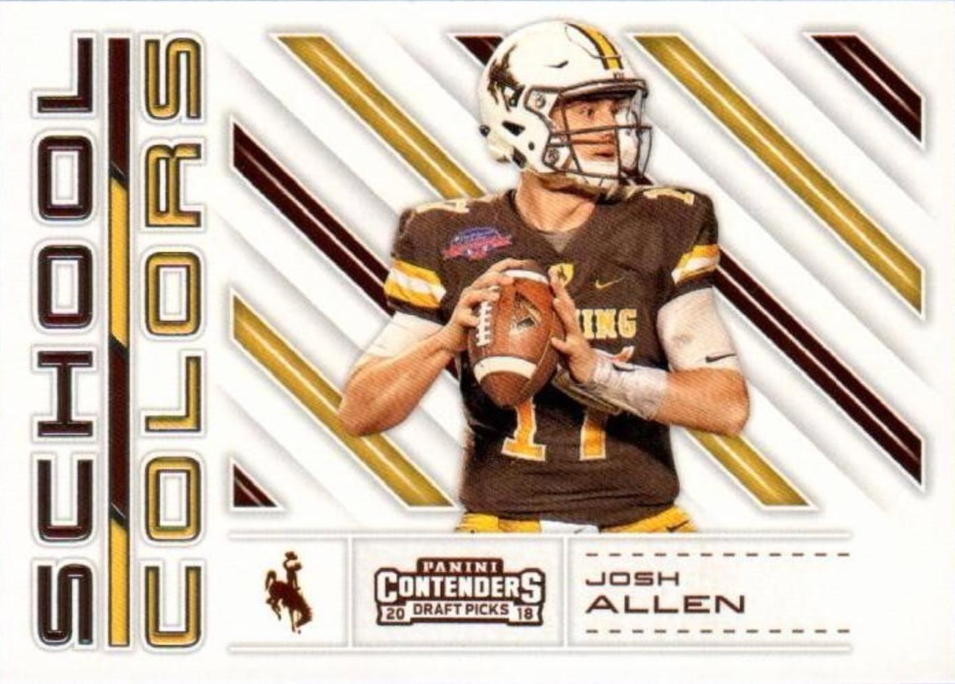 2018 Panini Contenders Draft Picks School Colors Josh Allen #3 card