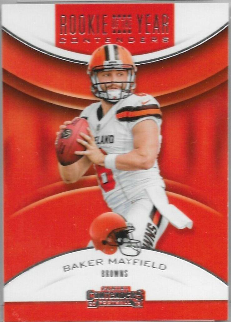 2018 Panini Contenders Rookie of the Year Baker Mayfield #BM card