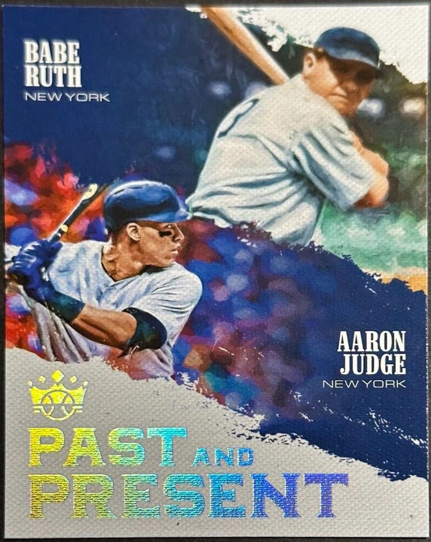 2018 Panini Diamond Kings Past & Present Babe Ruth/Aaron Judge #PP1 card
