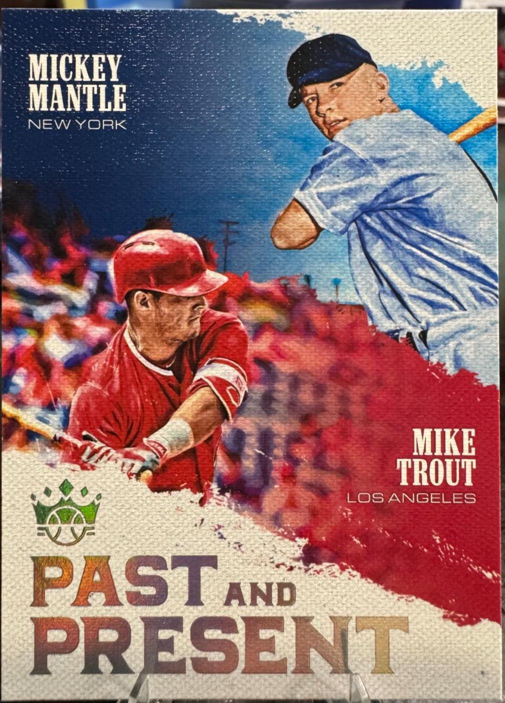 2018 Panini Diamond Kings Past & Present Mike Trout #PP8 card