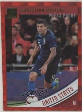 2018 Panini Donruss Christian Pulisic [Press Proof Red] #170 card