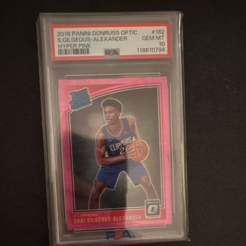 2018 Panini Donruss Optic Shai Gilgeous-Alexander [Hyper Pink] #162 card