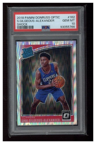 2018 Panini Donruss Optic Shai Gilgeous-Alexander [Shock] #162 card