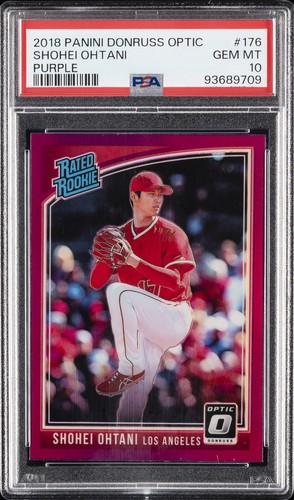 2018 Panini Donruss Optic Shohei Ohtani [Purple] #176 card