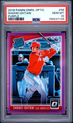2018 Panini Donruss Optic Shohei Ohtani [Purple] #56 card