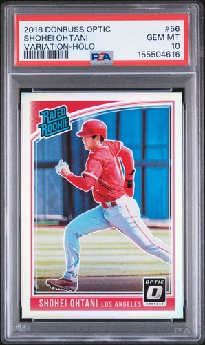 2018 Panini Donruss Optic Shohei Ohtani [Running Holo] #56 card