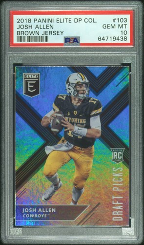 2018 Panini Elite Draft Picks Josh Allen #103 card