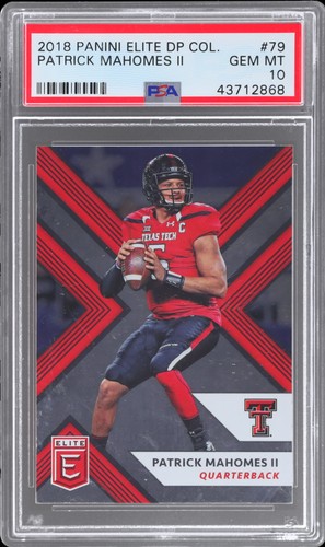 2018 Panini Elite Draft Picks Patrick Mahomes II #79 card