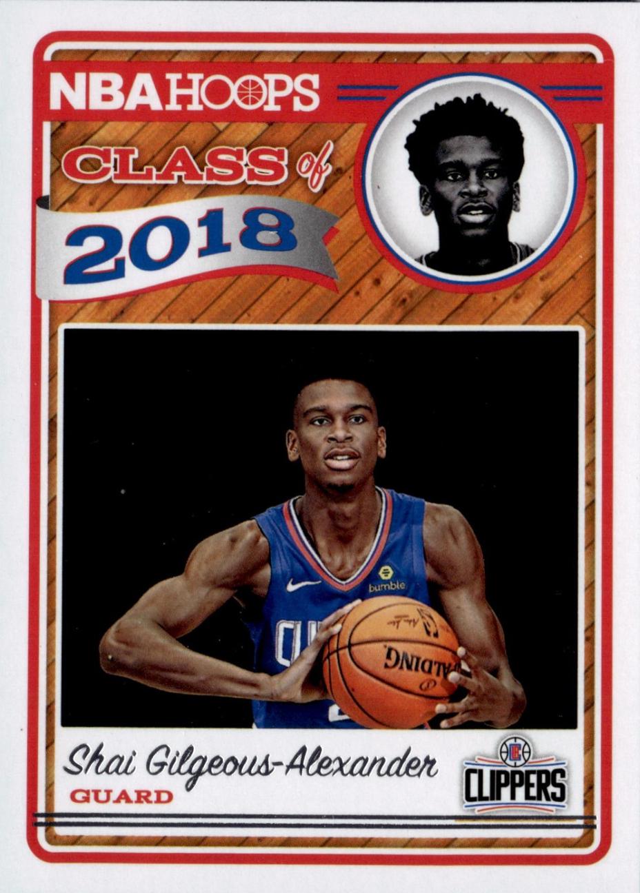 2018 Panini Hoops Class of 2018 Shai Gilgeous Alexander #11 card