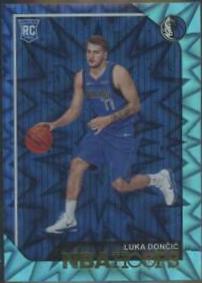 2018 Panini Hoops Luka Doncic [Teal Explosion] #268 card
