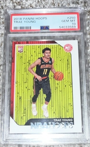 2018 Panini Hoops Trae Young #250 card